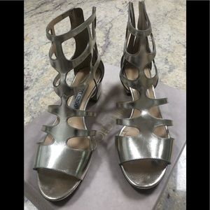 Jimmy Choo Silver Gladiator Sandal